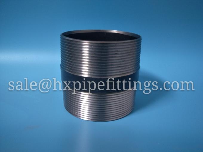DIN EN 10226-1 1/4-12 inch hot galvanized barrel nipples double end with male thread