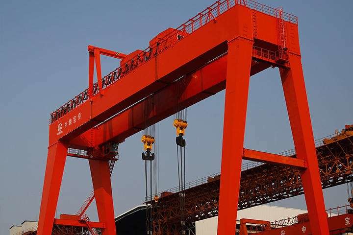 Europe Style 100 T Double Gantry Crane Mobile For Indoor Outdoor Workshop