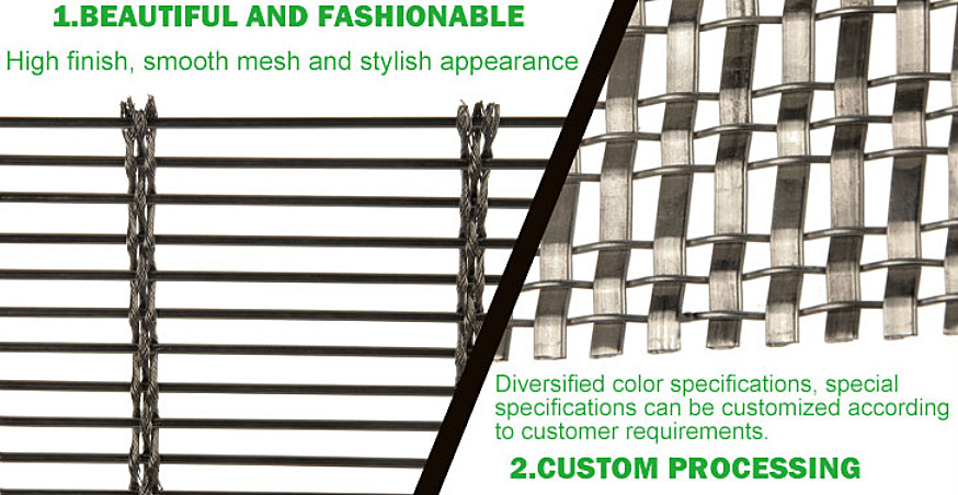 ISO9001 30m Decorative Bronze Mesh For Furniture / Cabinet Door