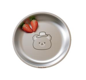 Wholesale Stackable Stainless Steel Dinner Plate Set Round For Camping BBQ from china suppliers