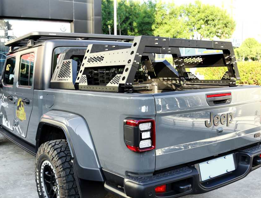 Customized Bed Rack Roll Bar for Toyota Hilux Powder Coating Surface 1336*1529*505