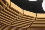 Metal Acoustic Ceiling Tiles Woodgrain Aluminium Composite Sound Proof