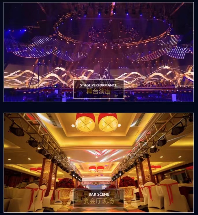Neolux Stage 3in1led Beam Wash Gobo Moving Head Lights with 7500K Color Temperature