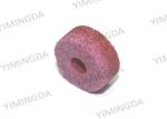 Red Color 20 * 9mm Grinding Stone Wheel for Yin Spreader , Textile Spare Parts