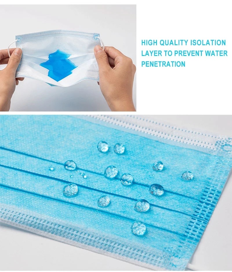 Breathable Disposable Medical Face Mask Earloop Virus Face Shield