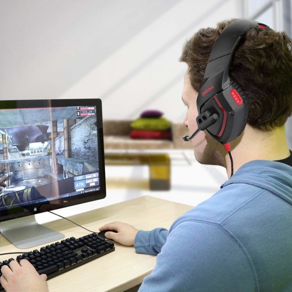 PS4 32ohm 2.2m DC5V Surround Sound Gaming Headset