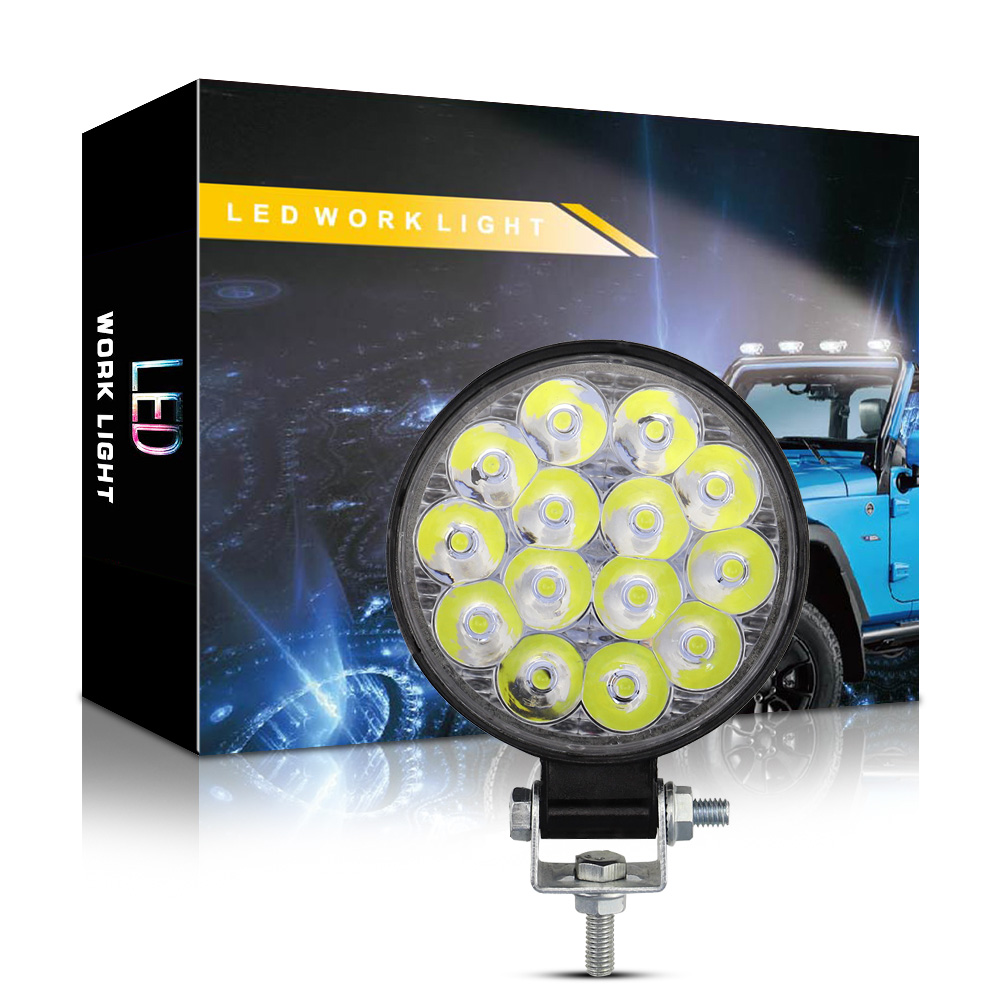 4X4 Offroad Headlight 14SMD 12V-80V Double Color Truck Spotlights