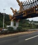 Golden Color Large Outdoor Sculpture 50 Meter Length For City Decoration