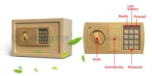 Wholesale 8.5L 31x20x20cm Electronic Digital Safe With 3 Bolts 2keys from china suppliers
