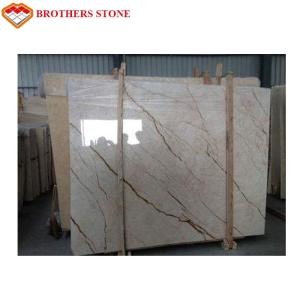 Wholesale High Polished Sofitel Gold Beige Marble Slab 15mm Thick For Wall Panel Paving Floors from china suppliers