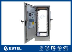 Wholesale 24U Outdoor Telecom Equipment Cabinets ET6565150-A24U With AC And Front Back Door from china suppliers