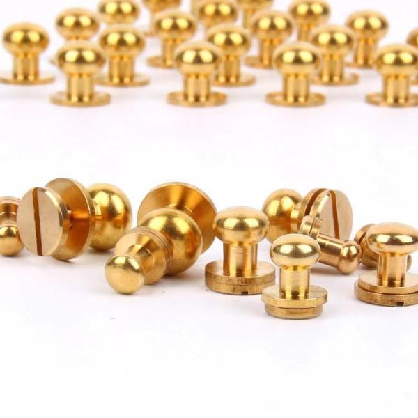 Studs MetalPurse Feet Nailhead Round Flat Head Stud For Purse Handbag Feet Flat