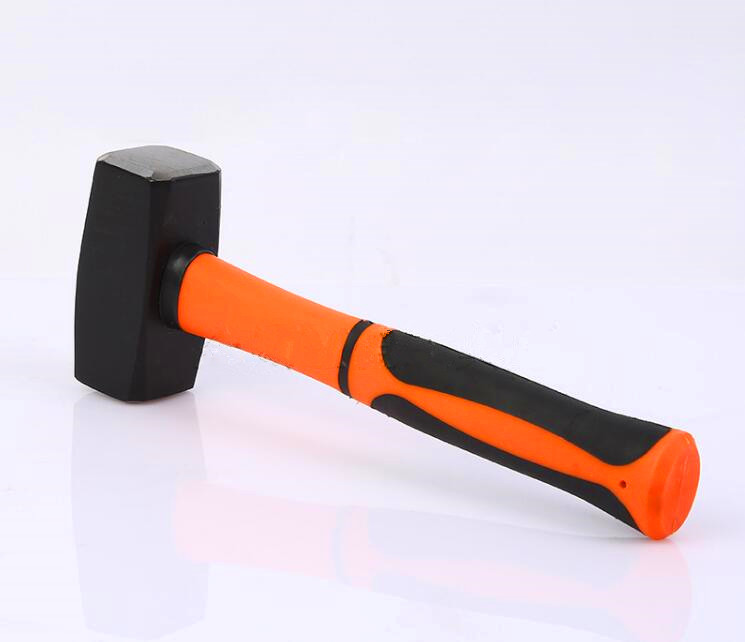 Forged steel Stoning Hammer(XL0064) with painted surface and rubber handle, durable quality