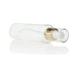 Transparent 120ml Glass Lotion Bottles With Pump FDA Certificate Round Shape