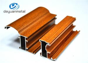 Wholesale Customized Wood Grain Aluminum Profiles For Doors Wear Resistance from china suppliers