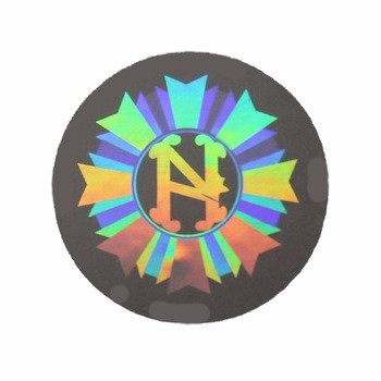 ISO9001 2008 CMYK Color Silver Hologram Sticker , Custom Security Hologram Stickers