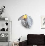 Resin animal wall lamp bedroom bedside lamp living room decor White Ceramic