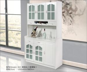 Wholesale MDF Painted Wine Hutch Cabinet Ample Storage Space With Glass Door from china suppliers