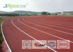 UV Resistant Tartan Track Surface , Long Lasting Rubber Athletic Track 13-16 Mm