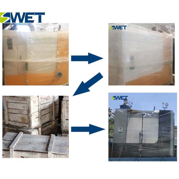 Environmentally friendly 400kg biomass hot water boiler for hotel
