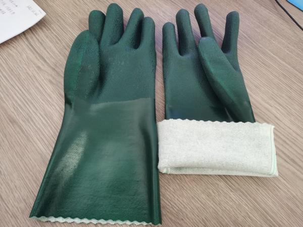 Sandy finished surface 35cm flock cotton lined Dark green waterproof chemcial
