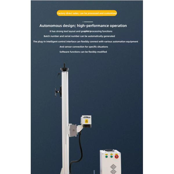 Industrial Large Scale Flying Marking Machine Continuous Marking With Customizable Options