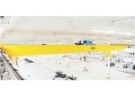 Warehouse Specialized Double Girder Hoist Crane 10-50ton Capacity In Yellow A5