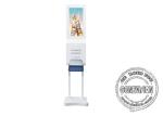 22" floor standing dispenser automatic hand sanitizer kiosk digital signage with