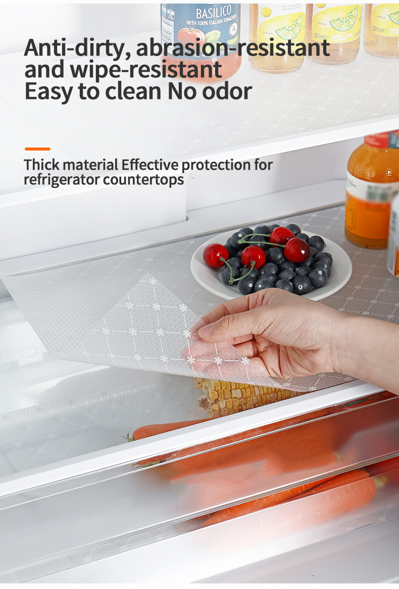 Non-slip Padded Fridge Mat for Kitchen Accessories Bathroom and Transitional Design Style