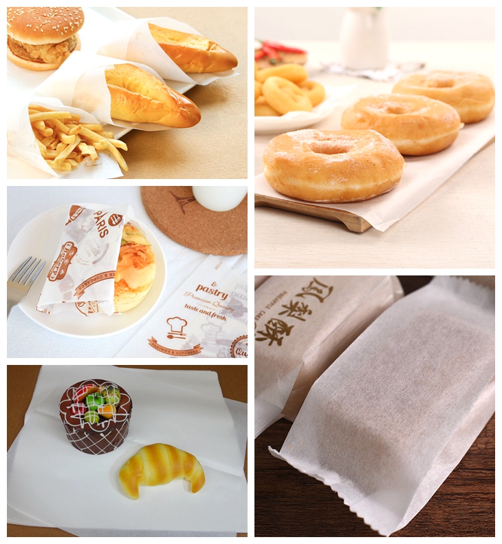 35gsm White Greaseproof Paper Grade 3 Food Grade Wrapping Paper Rolls
