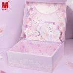 Large Gift Box Storage Box Ribbon Magnetic Closure Packaging Box For Birthday