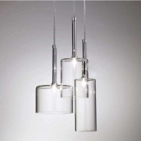 Modern LED Pendant Light Glass Home Decor Lighting Living Room Bedroom Glass