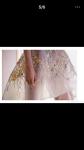Bridal Embroidered Tulle Fabric / Mesh Lace Fabric With Colorful Flowers 100%