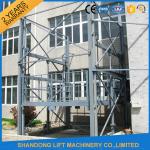 Lead Rail Hydraulic Heavy Duty Elevator Lift Equipment Outdoor 200mm Pit Depth