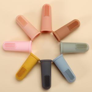 Wholesale Soft Infant Food Grade Silicone Finger Toothbrush 0-6 Months 6-12 Months from china suppliers