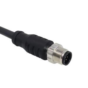 China Straight Shielded Female M12 Cable Connector Binder 5/8/12pin Waterproof IP67/68 on sale