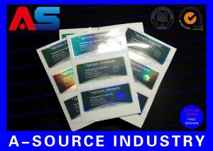 Wholesale Holographic Prescription 10ml Vial Labels Printing Custom Peptide Vial Labels from china suppliers