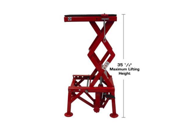 ET135 Hydraulic Motorcycle Lift Small Hydraulic Stationary Lift Platform For