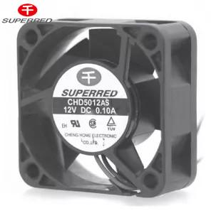 50x50x20 DC Cooling Fan Black Color For Electrical Fireplace / Oven / Wall