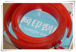 Wholesale High Wear Resistant Red Polyurethane Squeegee For Silk Screen Printing from china suppliers