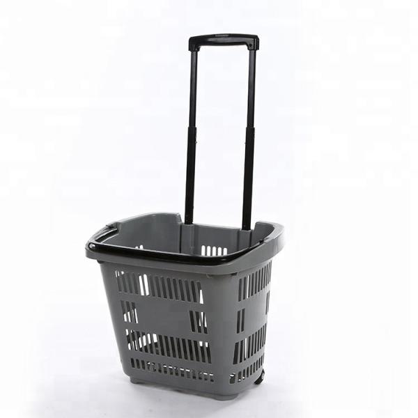 Two Hand Portable Plastic Shopping Basket 35 Litre Multifunction
