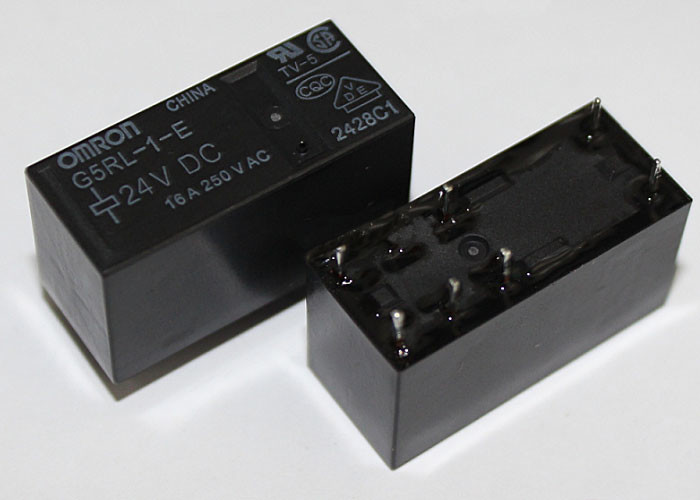 Omron Relay G5RL-1-E-5VDC, G5RL-1-E-12VDC, G5RL-1-E-24VDC- 16A (8 Pin)