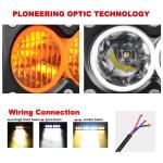 300W CREE Straight Car Light Bar White / Amber Lens Color Available