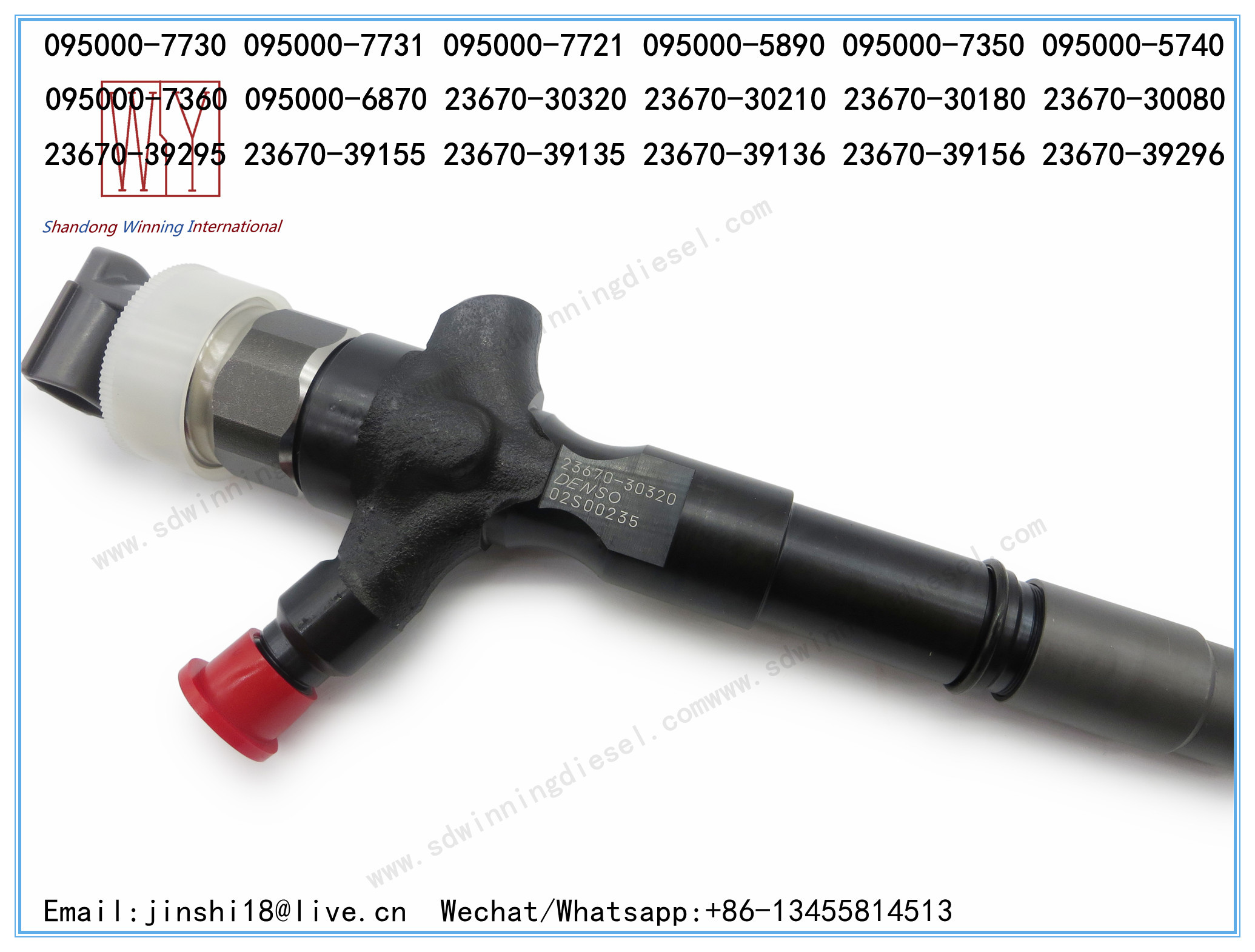 DENSO GENUINE AND BRAND NEW DIESEL FUEL INJECTOR 095000-7730, 095000-7731, 095000-7721, 095000-7350, 095000-5740, 095000