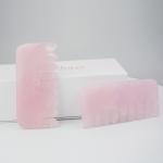 Rose Quartz Jade Massaging Comb Firm Skin Guasha Comb