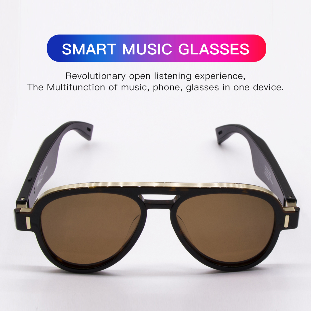 OEM Latest Fashion Glasses Polarized UV Blue Light Blocking Android Outdoor Multifunction Smart Music Glasses
