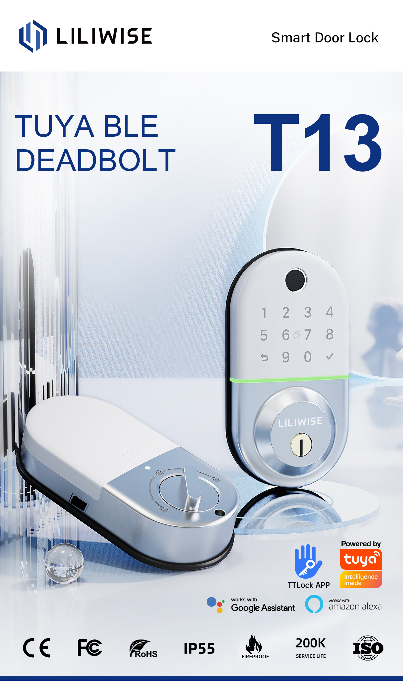 Inteligente Bluetooth Digital Door Lock For Apartment Hotel