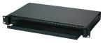 High Finish Fiber Patch Panel 24 Port , LC / Duplex SC Fiber Optic Termination