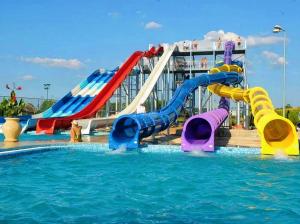 Wholesale Water Park Swimming Pool Attraction Kids Play Fiberglass Water Slide from china suppliers