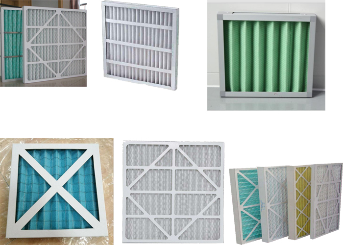 Charcoal Industrial Air Filter Panels G4 -F9 Non Woven Medium Blue White Color